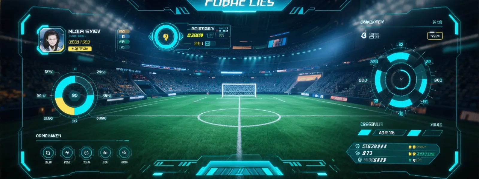 电竞足球虚拟策略界面